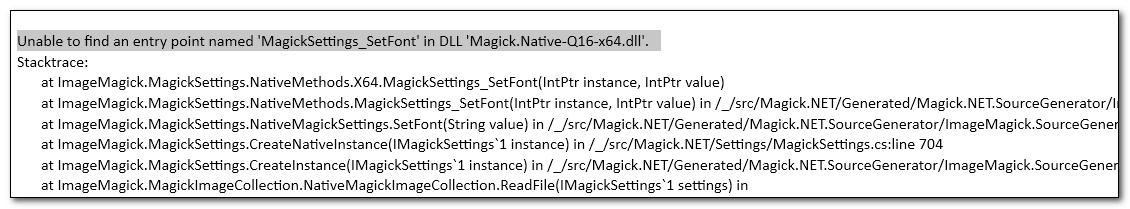 Magic Image Error